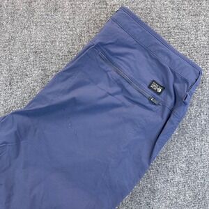 Mountain Hardwear Men's 38 Blue Basin Trek Shorts Nylon Stretch Outdoors Hiking